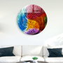 Wallity Cuadro Decorativo de Vidrio Templado Multicolor 60 cm